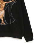 MAYO JESUS Embroidery Hoodie - BLACK