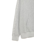 Forget me not embroidery HOODIE - GRAY