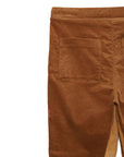 Forget me not embroidery LOUNGE PANTS - BROWN