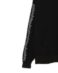 Forget me not embroidery HOODIE - BLACK