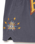 Forget Me Not Thunder Embroidery Shorts - NAVY