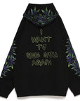 MAYO Devil Skull Embroidery Hoodie - BLACK