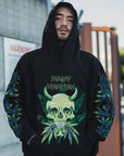 MAYO Devil Skull Embroidery Hoodie - BLACK