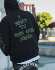 MAYO Devil Skull Embroidery Hoodie - BLACK