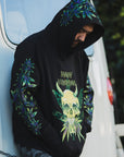 MAYO Devil Skull Embroidery Hoodie - BLACK