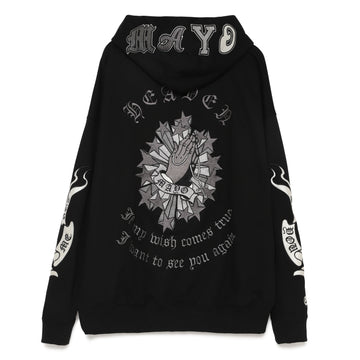 Embroidery Forget me not Hoodie - mono