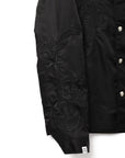 Stairway to heaven embroidery COACH JACKET- BLACK