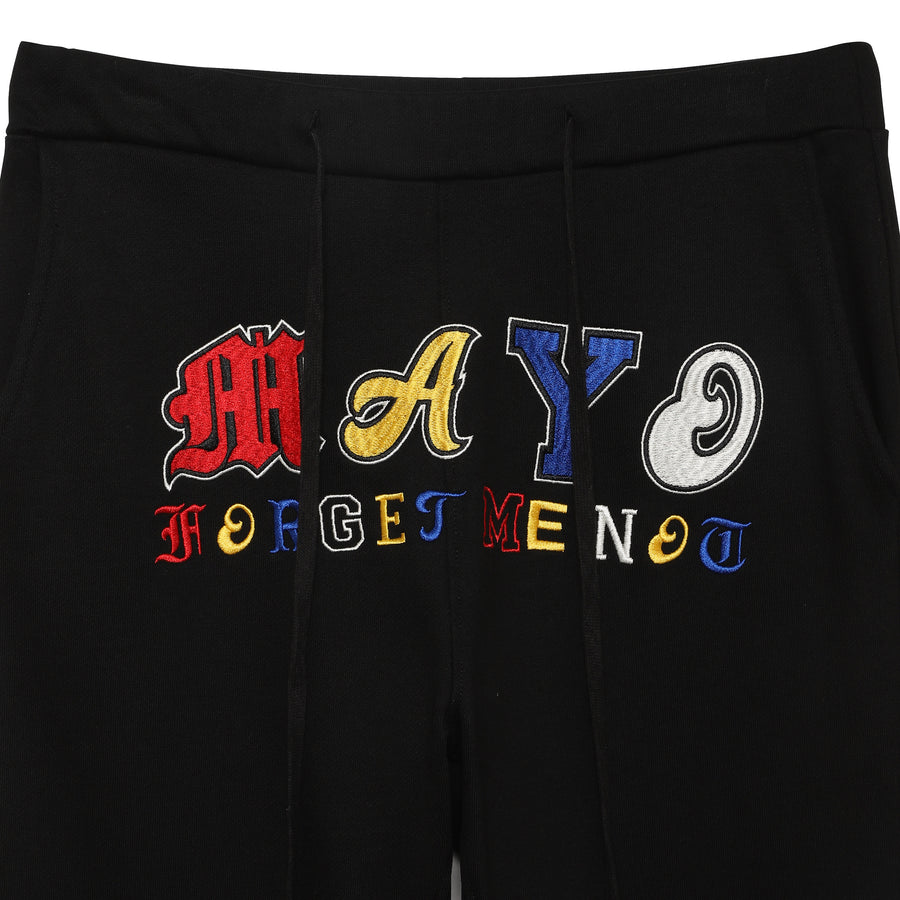 Embroidery Mayo Forget me not Lounge sweat pants - multi