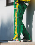 JESUS Mayo Embroidery Track pants - YELLOW×GREEN