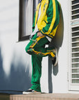 JESUS Mayo Embroidery Track pants - YELLOW×GREEN