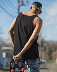 MAYO LAYERED Plain TANK TOP - BLACK