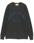 Forget Me Not LOGO Long Sleeve Tee - FADE BLACK