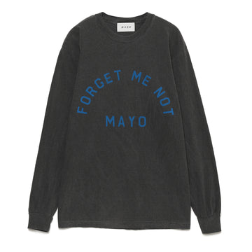 Forget Me Not LOGO Long Sleeve Tee - WHITE / FADE BLACK
