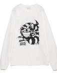 MAYO ALIXX CAT Long Sleeve Tee Type2 - WHITE / FADE BLACK