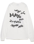 MAYO ALIXX CAT Long Sleeve Tee Type2 - WHITE / FADE BLACK