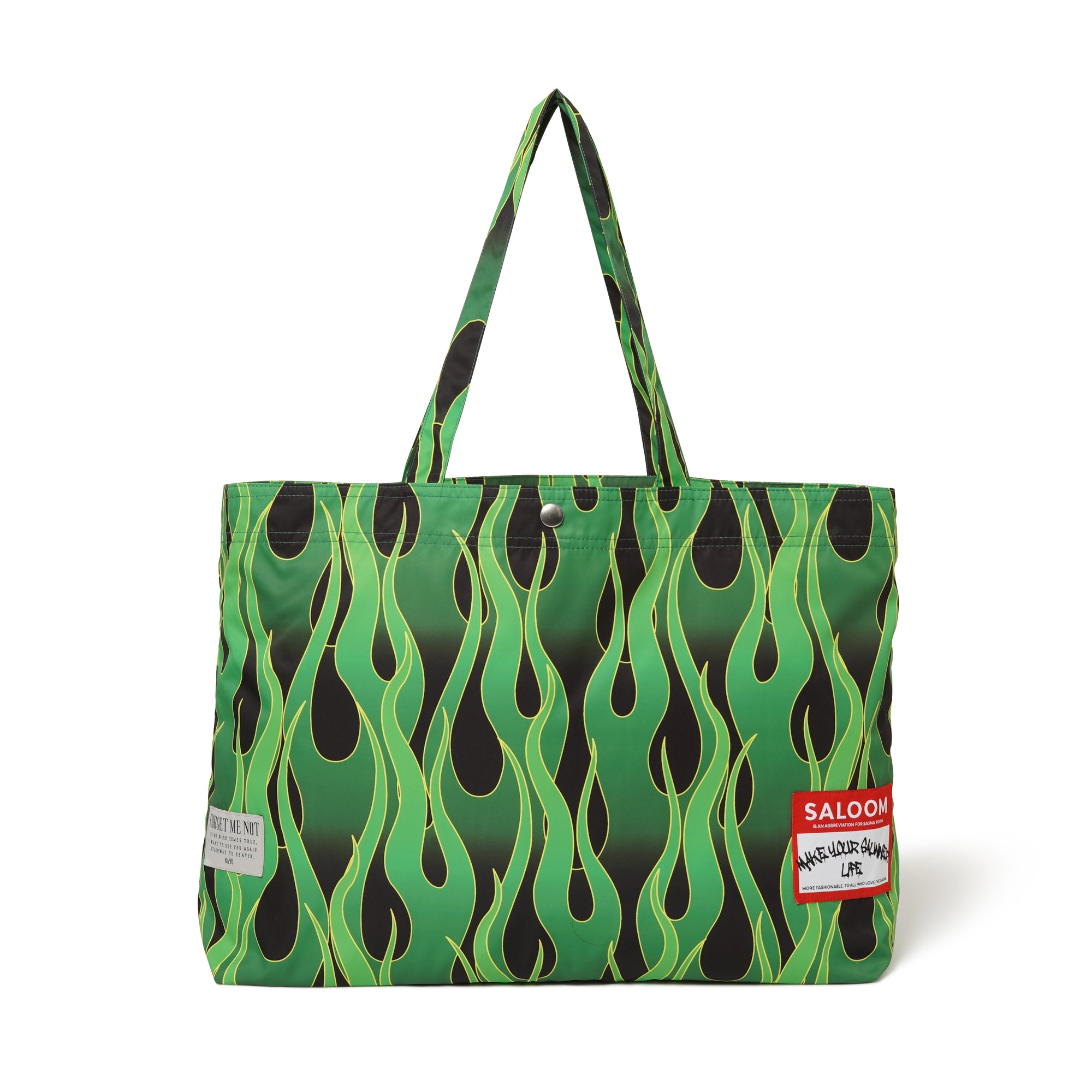 MAYO × SALOOM Fire Patterned Sauna Bag - BLUE / GREEN