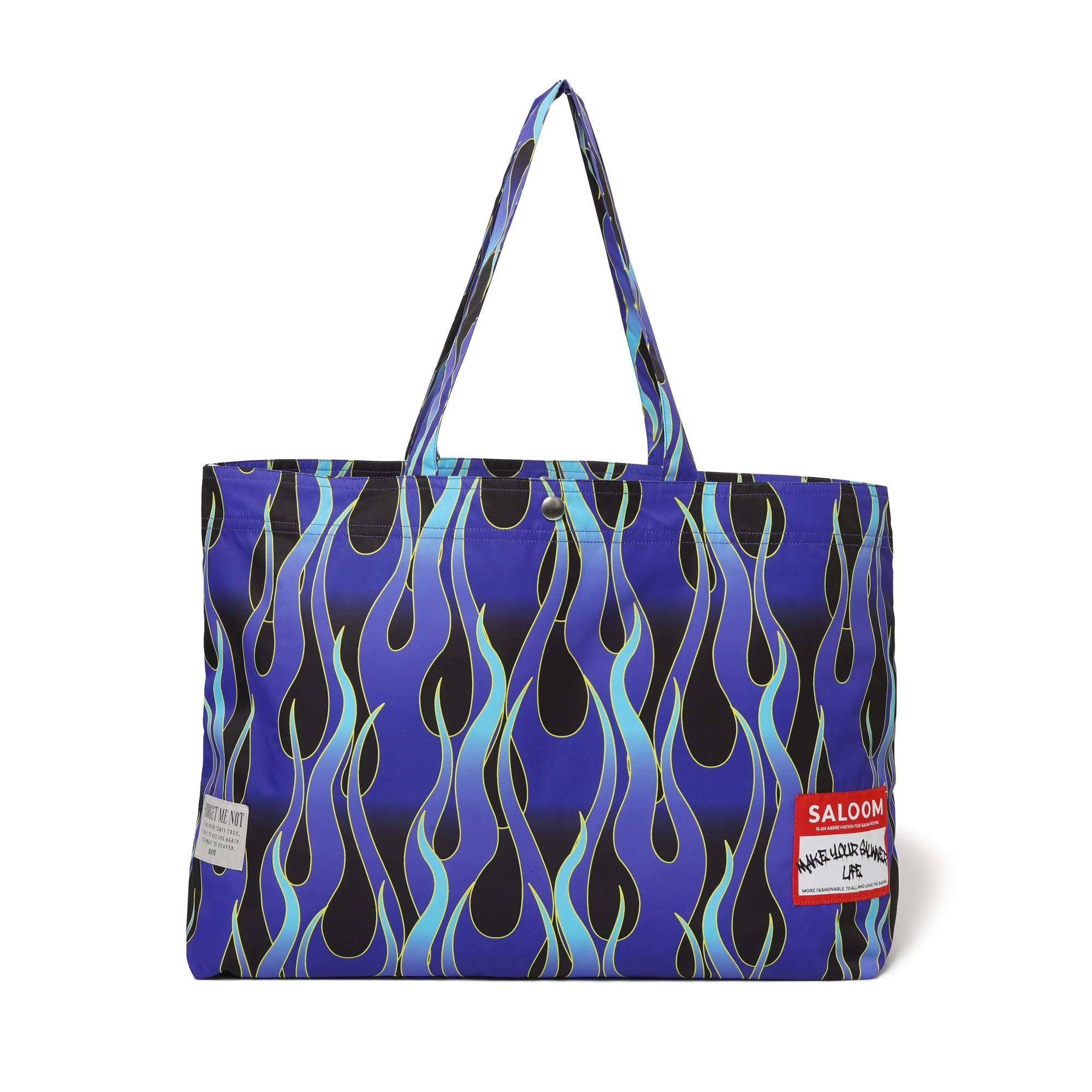 MAYO × SALOOM Fire Patterned Sauna Bag - BLUE / GREEN