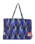 MAYO × SALOOM Fire Patterned Sauna Bag - BLUE / GREEN