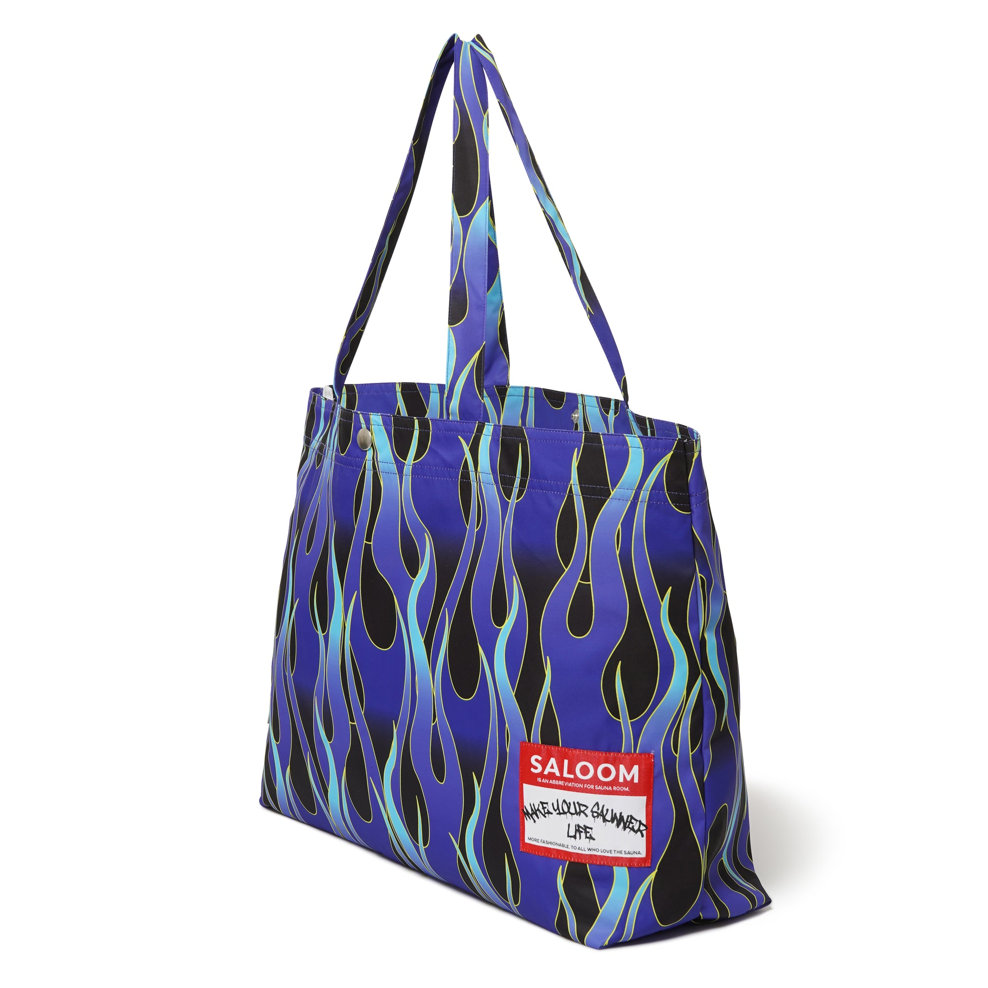 MAYO × SALOOM Fire Patterned Sauna Bag - BLUE / GREEN