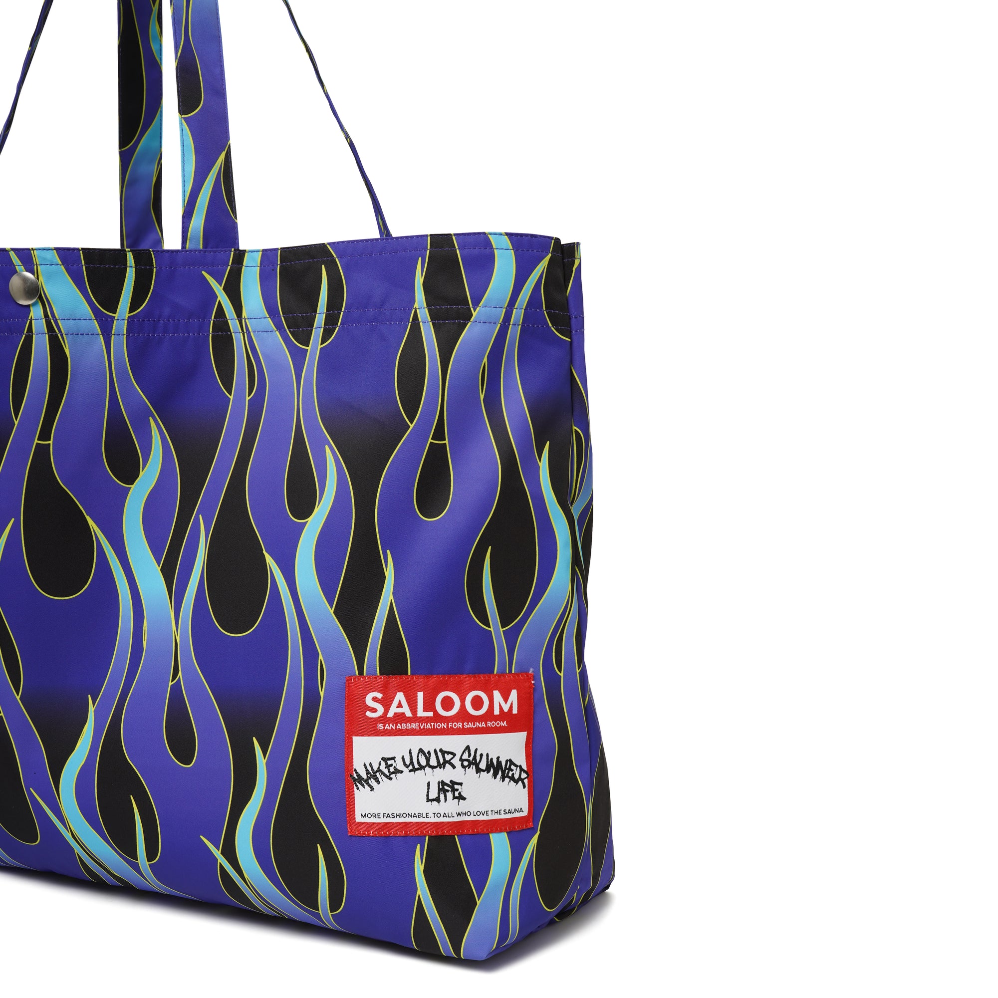 MAYO × SALOOM Fire Patterned Sauna Bag - BLUE / GREEN