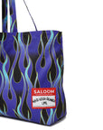 MAYO × SALOOM Fire Patterned Sauna Bag - BLUE / GREEN