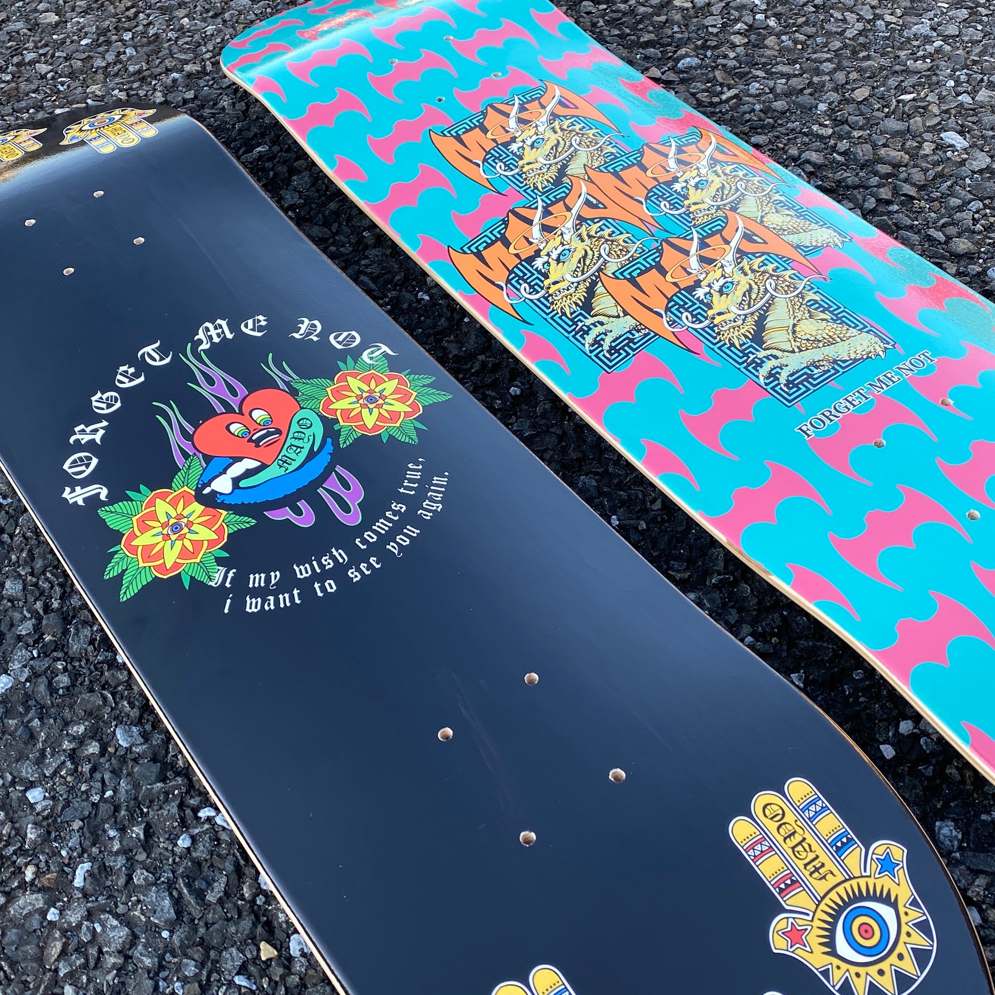 MAYO RIP HEART SKATEBOARD