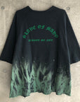 slave of mayo FELXX Panther fire raglan sweat cut sew - BLACK×GREEN