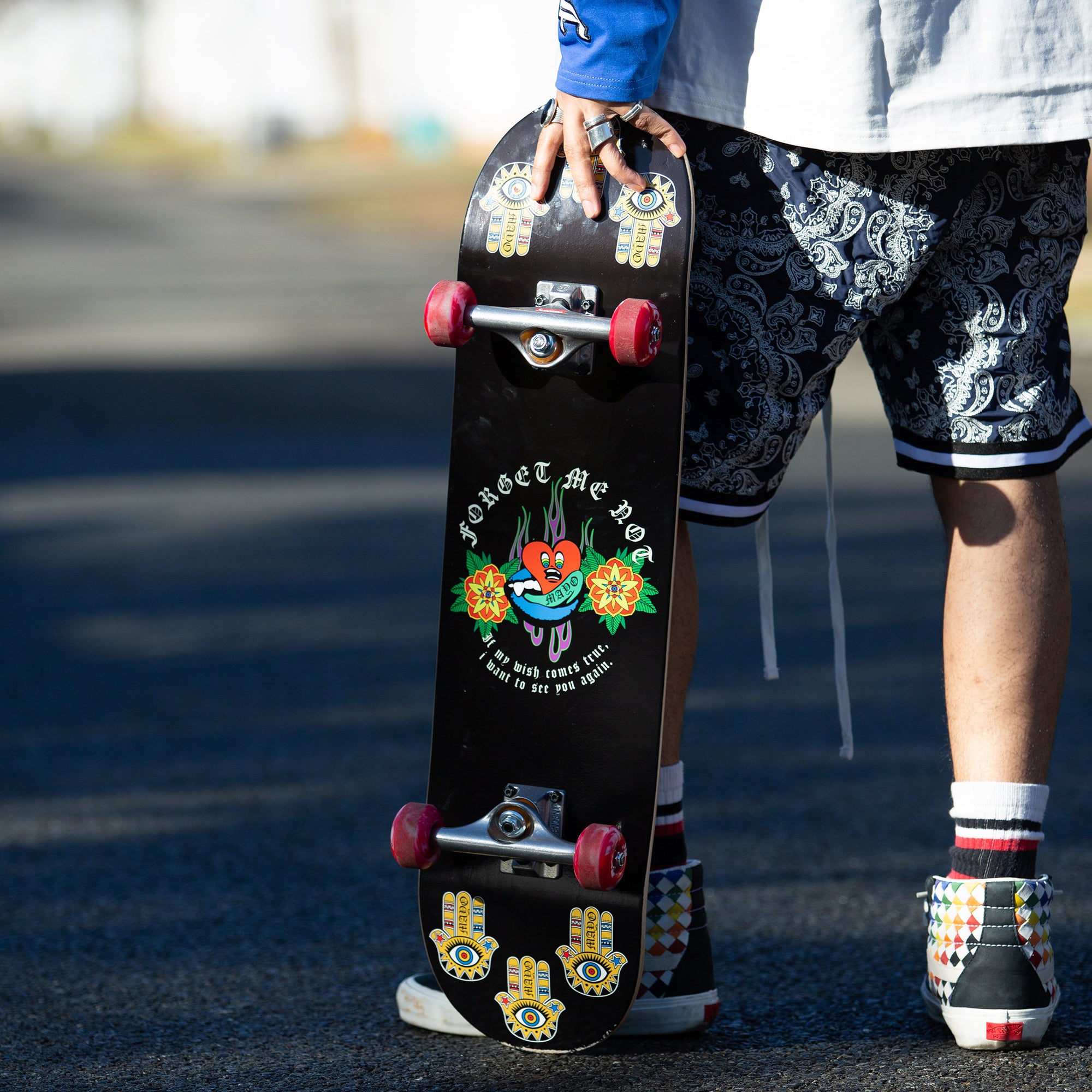 MAYO RIP HEART SKATEBOARD